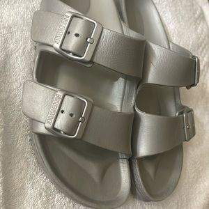 Birkenstock size 38. Color silver.